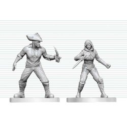 Dungeons & Dragons Nolzur's Marvelous Miniatures Unpainted Miniature Bandit & Pirate 14 cm