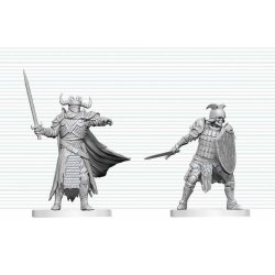 Dungeons & Dragons Nolzur's Marvelous Miniatures Unpainted Miniature Death Knight & Death Knight Aspirant 14 cm