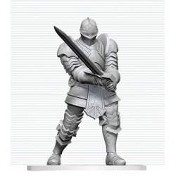 Dungeons & Dragons Nolzur's Marvelous Miniatures Unpainted Miniature Red Knight Guardian Golem 14 cm