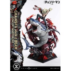 Chainsaw Man Concept Masterline Series Statue 1/6 Chainsaw Man & Beam Bonus Version 73 cm