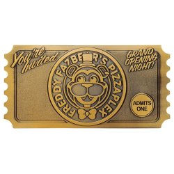 Five Nights at Freddy’s Replica Pizzaplex Opening Night Ticket Limited Edition 16 x 8 cm