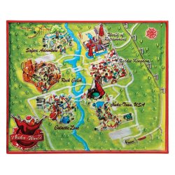 Fallout Replica Metal Map Nuka-World Limited Edition 16 x 13 cm