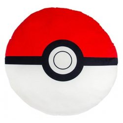 Pokémon Soft Velboa Pillow Pokeball 30 x 30 cm