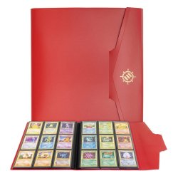 Enhance Binder 9 Pocket Card Binder Red 30 x 25 x 3 cm
