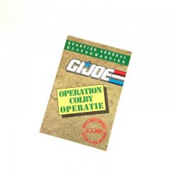 GI Joe – Mail In Catalog Operation Colby Operatie (French Dutch)