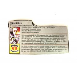 GI Joe – Storm Shadow (v1) Cobra Ninja Dutch File Card