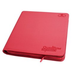 Ultimate Guard Zipfolio 480 - 24-Pocket XenoSkin (Quadrow) - Rojo