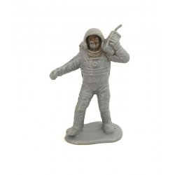 Gray Astronaut Plastic Figure