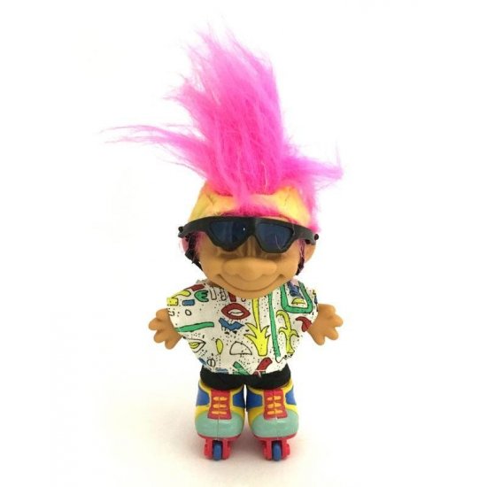 troll doll with glasses