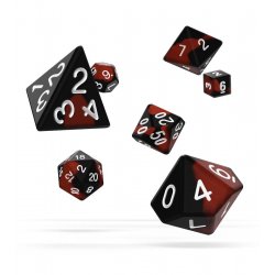Oakie Doakie Dice Dados RPG-Set Glow in the Dark - Lava (7)