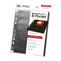 Ultimate Guard 8-Pocket Compact Pages Side-Loading Black (10)