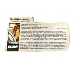 GI Joe – Frostbite (v1) Ijsschots Dutch File Card