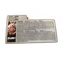 GI Joe – Budo (v1) Dutch French File Card