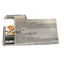 GI Joe – Back-Stop (v1) Dutch French File Card