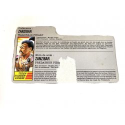 GI Joe – Zanzibar (v1) Dutch French File Card