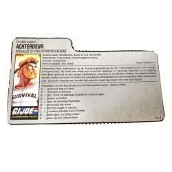 GI Joe – Outback (v1) Achterdeur Dutch File Card