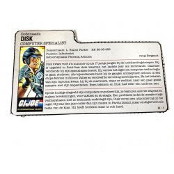GI Joe – Mainframe (v1) Disk Dutch File Card