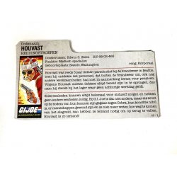 GI Joe – Lifeline (v1) Houvast Dutch File Card