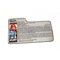 GI Joe – Fast Draw (v1) Snelvuur Dutch File Card