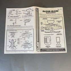 GI Joe – Razor-Blade Instructions Manual Blueprint
