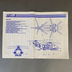 GI Joe – Tomahawk Instructions Manual Blueprint (Dutch / French)