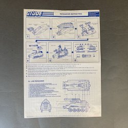 GI Joe – Persuader Instructions Manual Blueprint (Dutch / French)