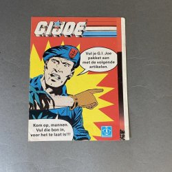 GI Joe Mail in Brochure Catalog Fold Out (Dutch)