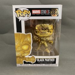 gold black panther funko pop