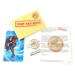 Vintage Action Figure Parts - Marvel Universe – Top Secret Iron Patriot File Card And Note - 
